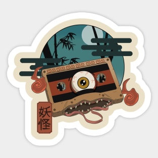 Yokai Cassette Tape Sticker